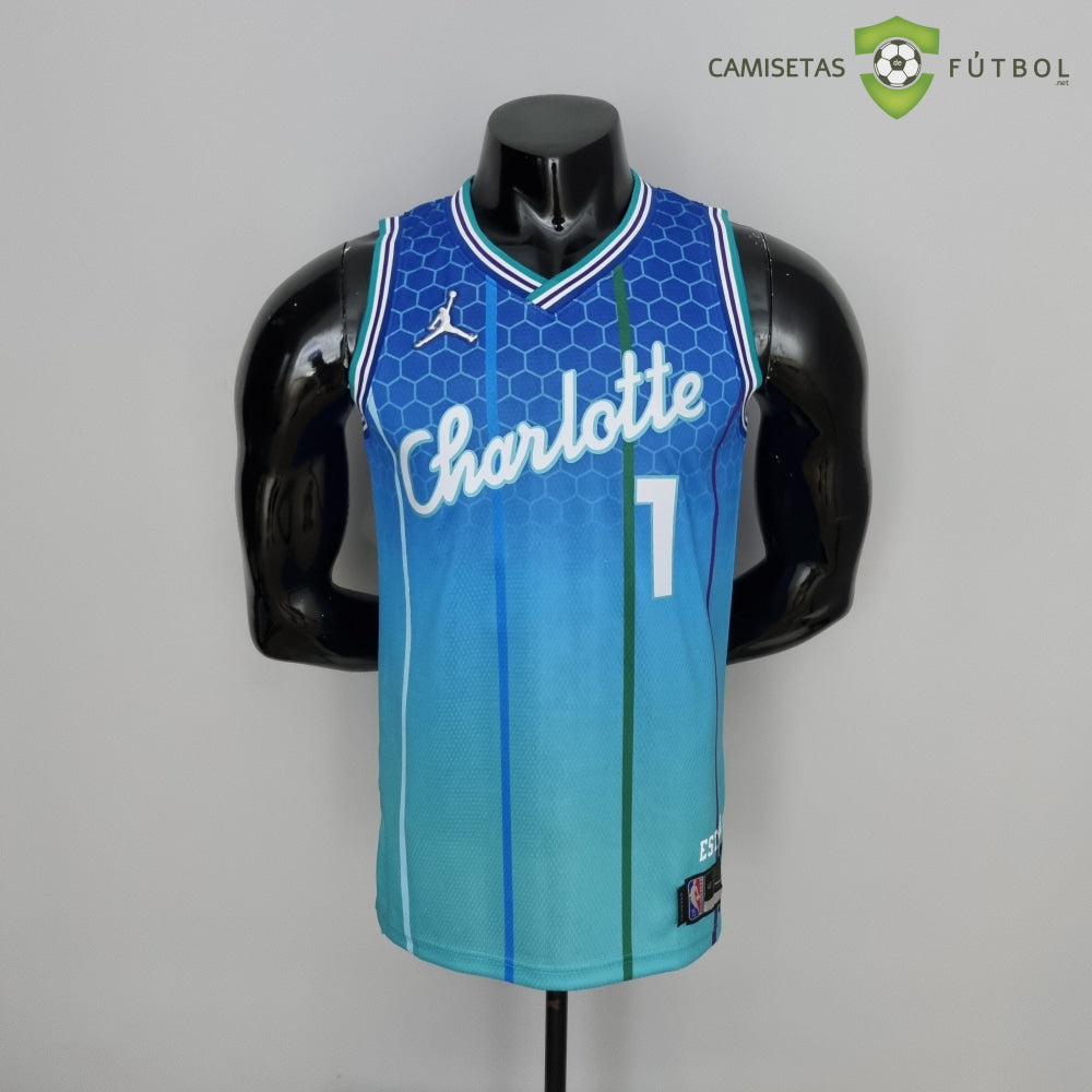 Camiseta Charlotte Hornets 21-22 - Lamelo Ball 1 Azul Nba