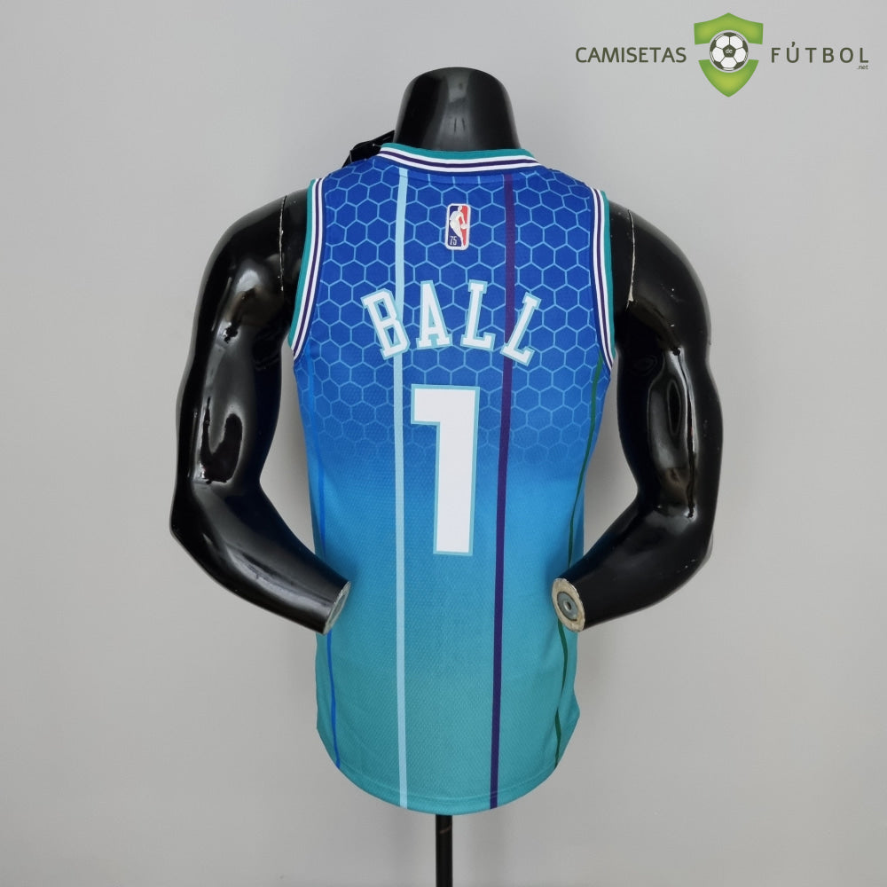Camiseta Charlotte Hornets 21-22 - Lamelo Ball 1 Azul Nba