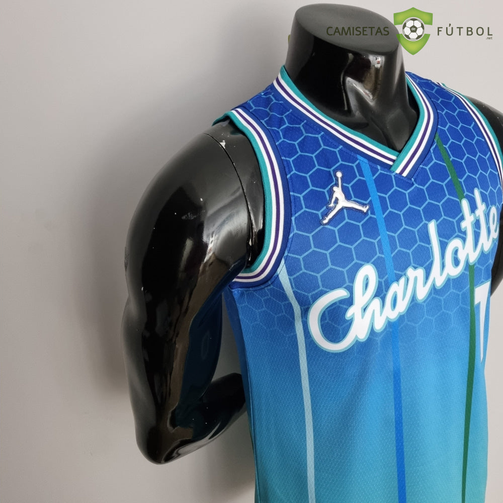 Camiseta Charlotte Hornets 21-22 - Lamelo Ball 1 Azul Nba