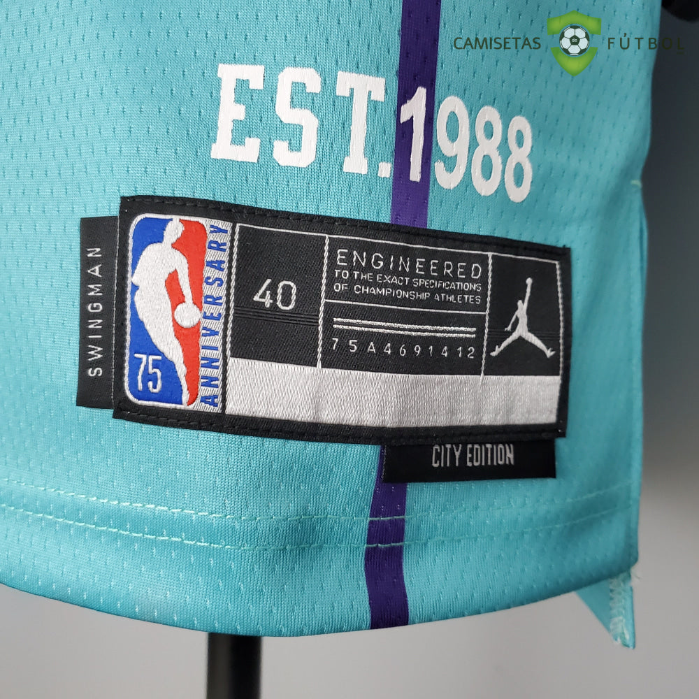 Camiseta Charlotte Hornets 21-22 - Lamelo Ball 2 Azul Nba