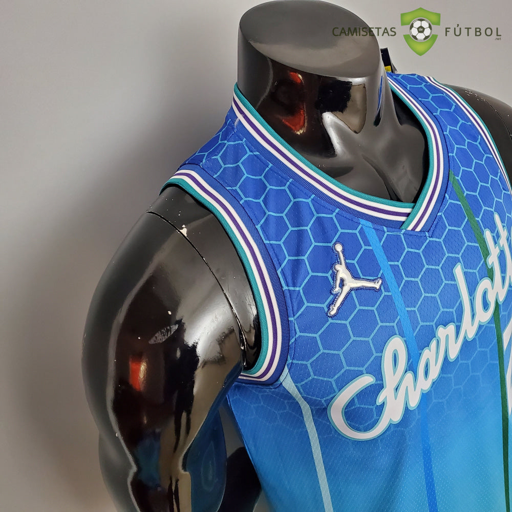 Camiseta Charlotte Hornets 21-22 - Lamelo Ball 2 Azul Nba