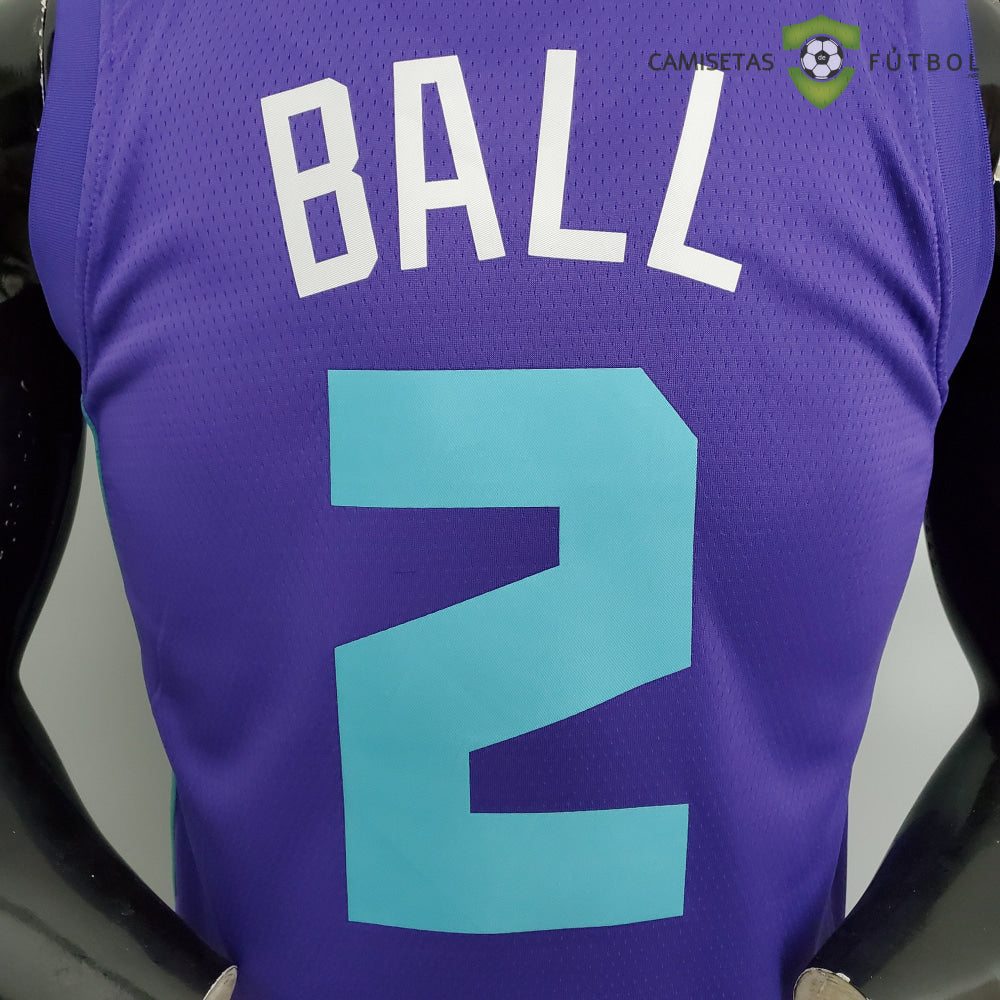 Camiseta Charlotte Hornets 21-22 - Lamelo Ball 2 Violeta Nba