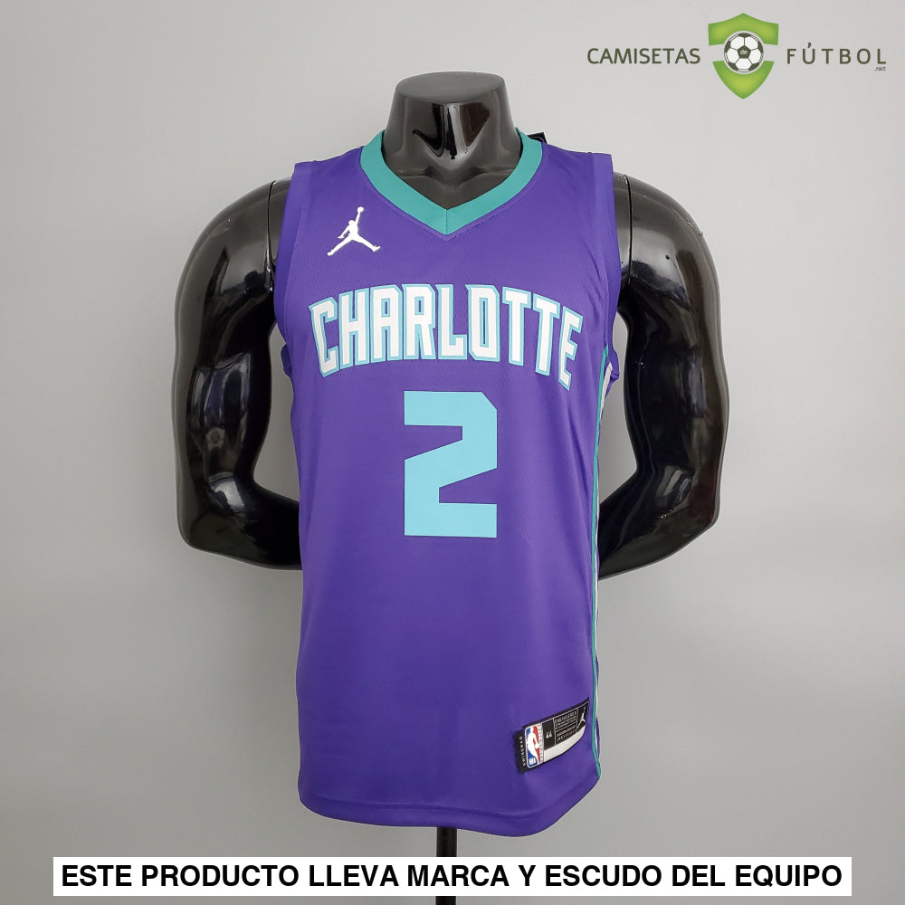 Camiseta Charlotte Hornets 21-22 - Lamelo Ball 2 Violeta Nba
