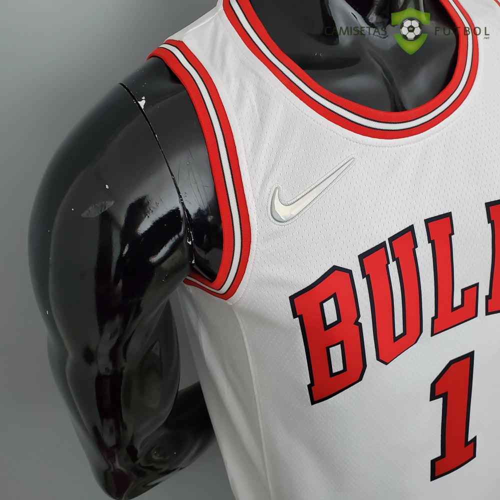 Camiseta Chicago Bulls 21-22 - Derrick Rose 1 Blanco Nba