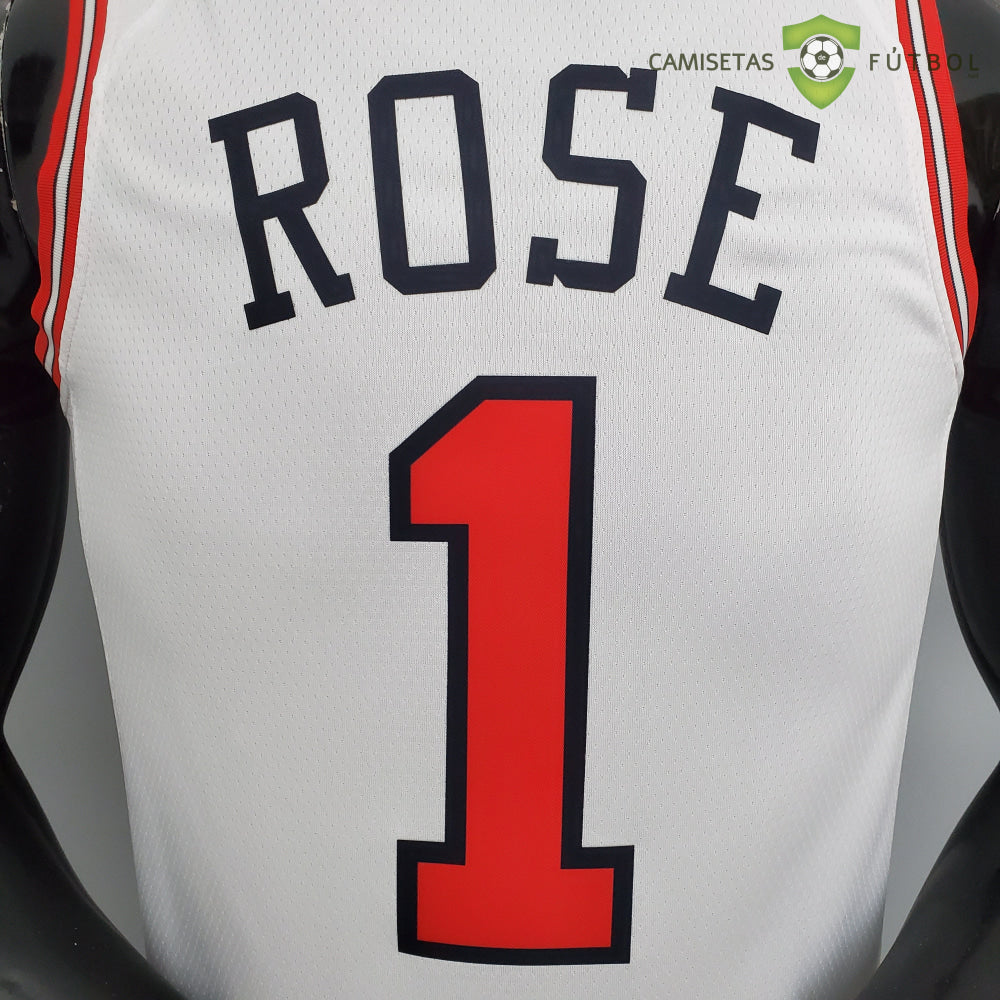 Camiseta Chicago Bulls 21-22 - Derrick Rose 1 Blanco Nba
