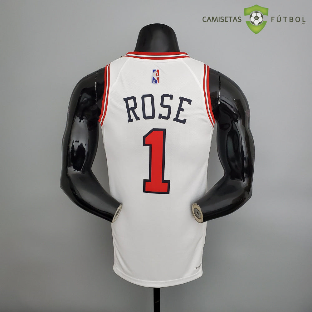 Camiseta Chicago Bulls 21-22 - Derrick Rose 1 Blanco Nba