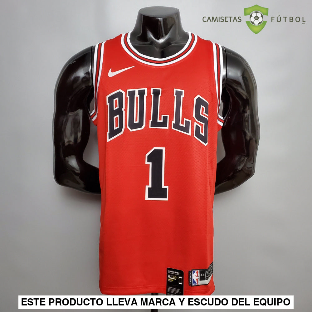 Camiseta Chicago Bulls 21-22 - Derrick Rose 1 Rojo Nba