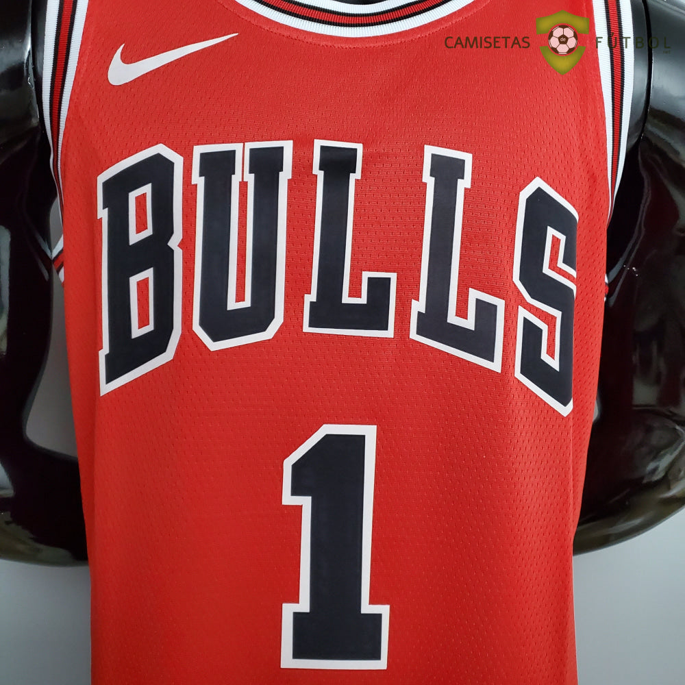 Camiseta Chicago Bulls 21-22 - Derrick Rose 1 Rojo Nba