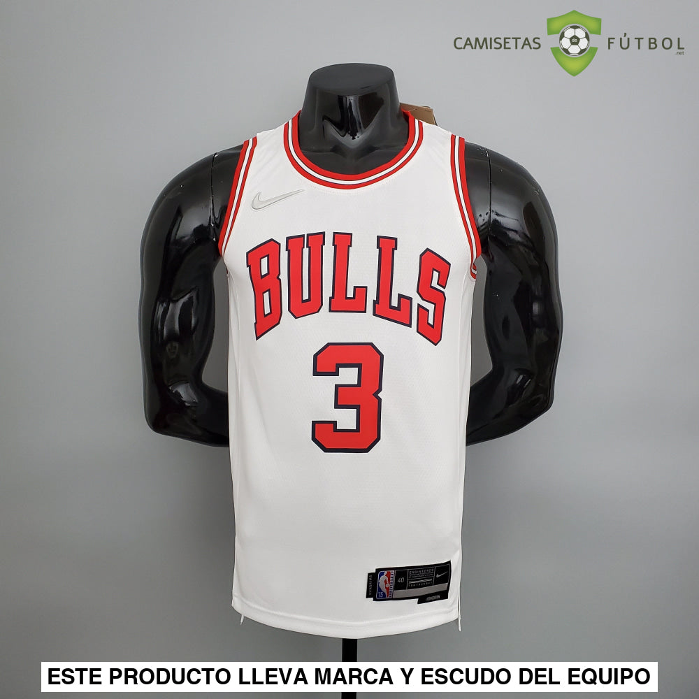 Camiseta Chicago Bulls 21-22 - Dwyane Wade 3 Blanco Nba