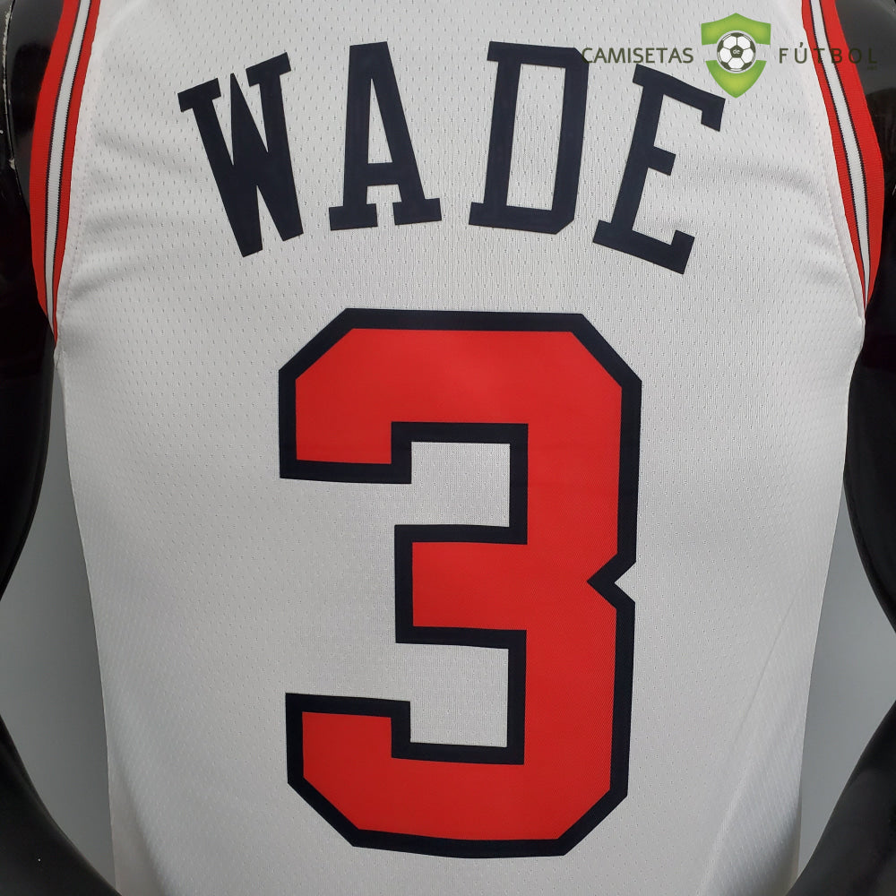 Camiseta Chicago Bulls 21-22 - Dwyane Wade 3 Blanco Nba