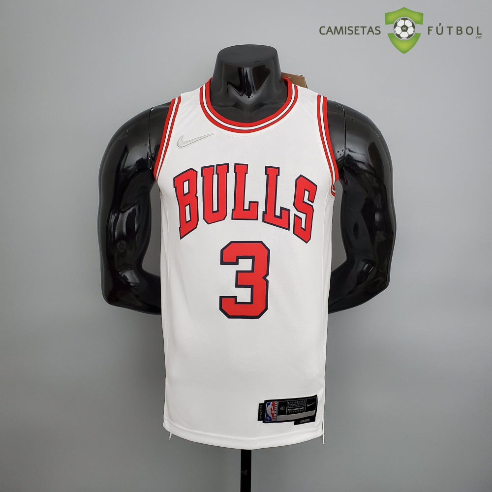 Camiseta Chicago Bulls 21-22 - Dwyane Wade 3 Blanco Nba