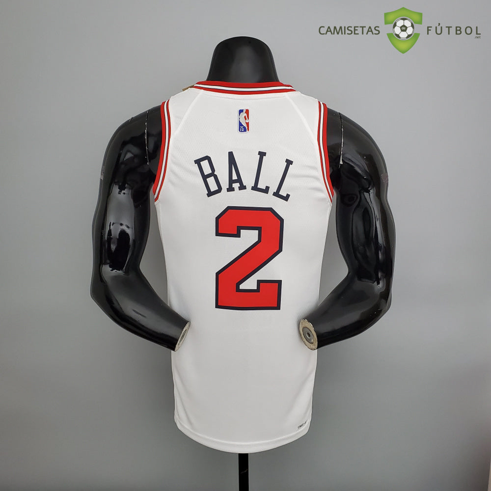 Camiseta Chicago Bulls 21-22 - Lonzo Ball 2 Blanco Nba