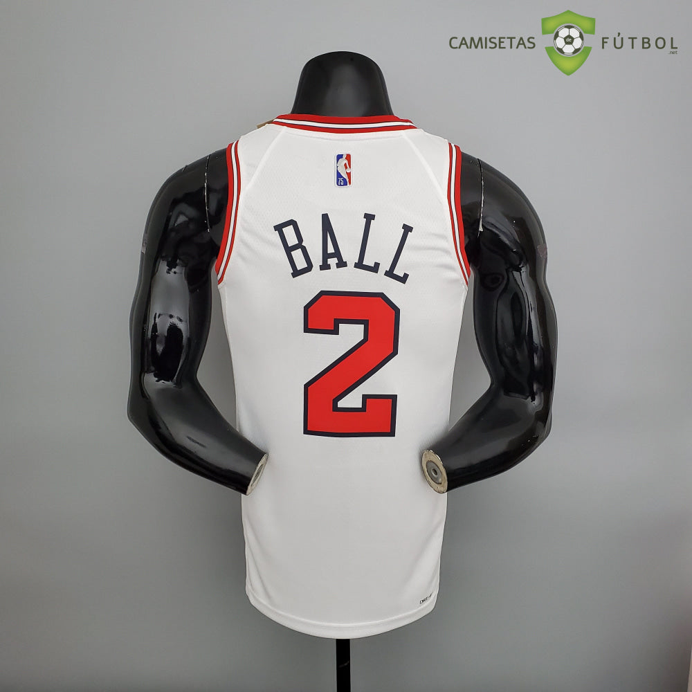Camiseta Chicago Bulls 21-22 - Lonzo Ball 2 Blanco Nba