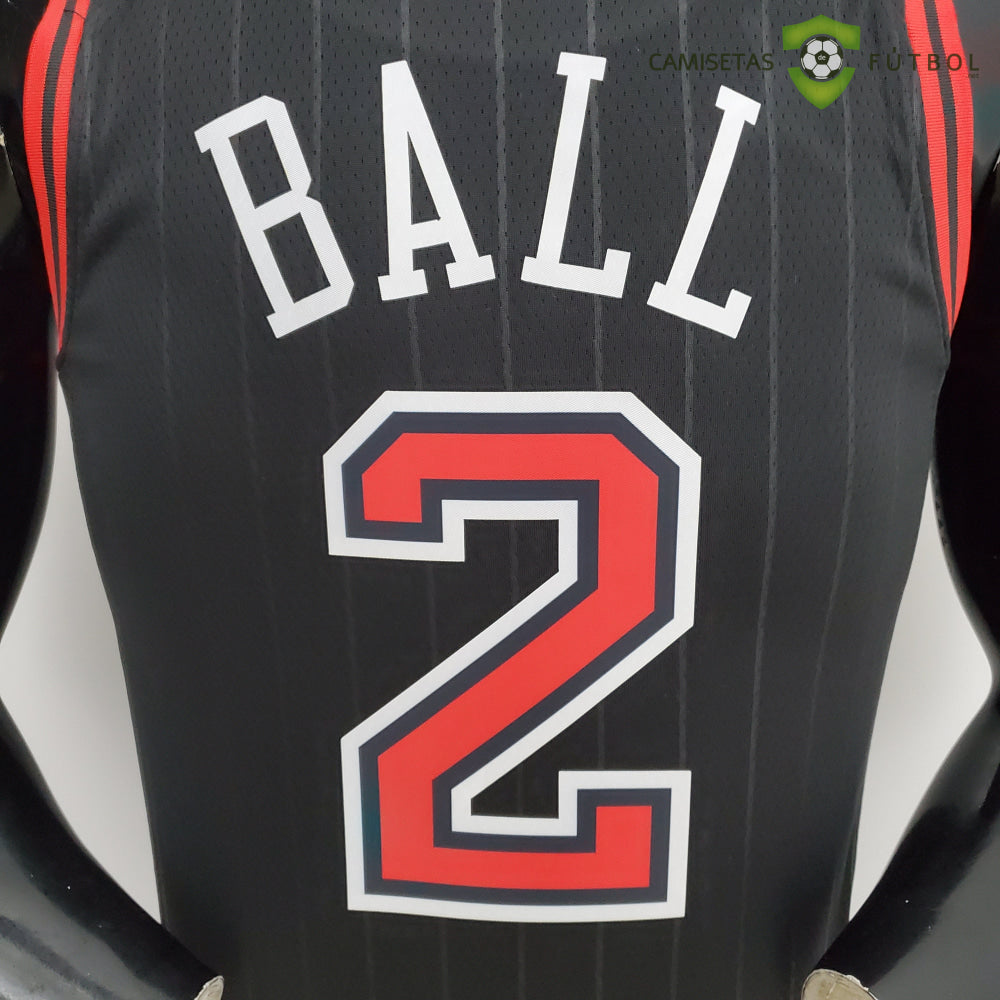 Camiseta Chicago Bulls 21-22 - Lonzo Ball 2 Negro Nba