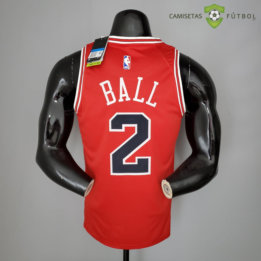 Camiseta Chicago Bulls 21-22 - Lonzo Ball 2 Rojo Nba