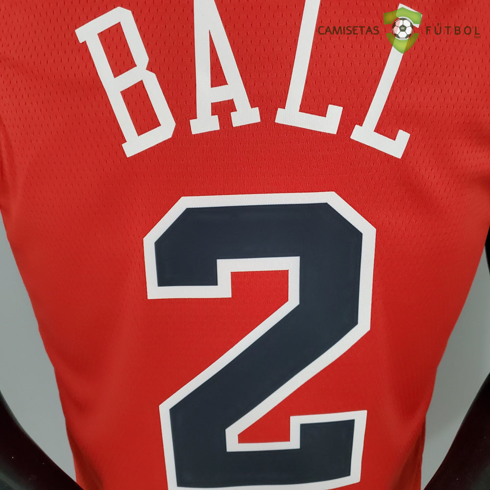 Camiseta Chicago Bulls 21-22 - Lonzo Ball 2 Rojo Nba
