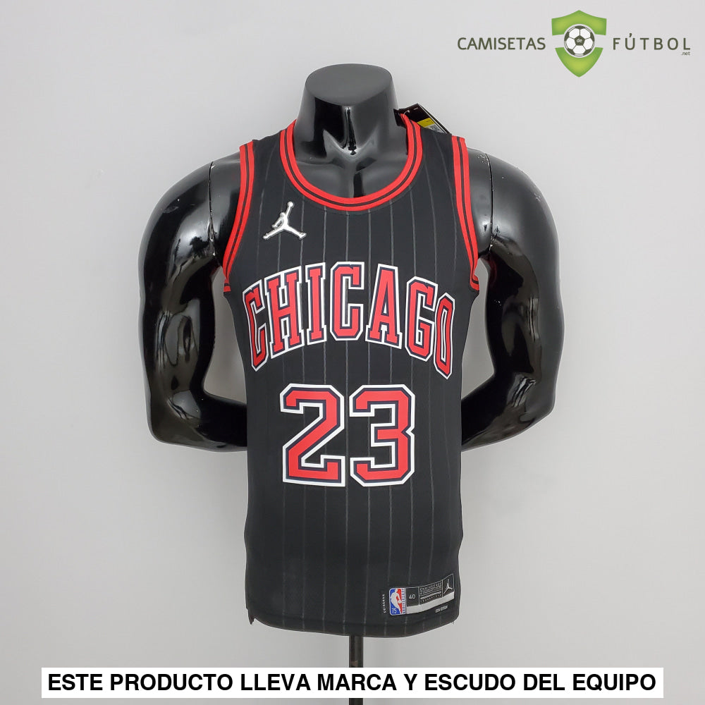 Camiseta Chicago Bulls 21-22 - Michael Jordan 23 Negro Nba