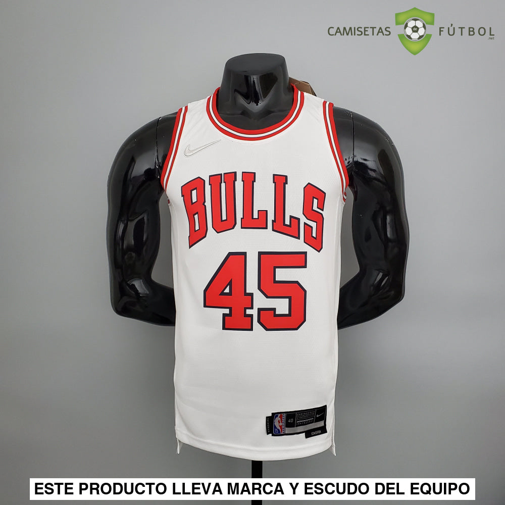 Camiseta Chicago Bulls 21-22 - Michael Jordan 45 Blanco Nba