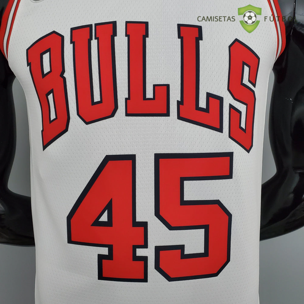 Camiseta Chicago Bulls 21-22 - Michael Jordan 45 Blanco Nba