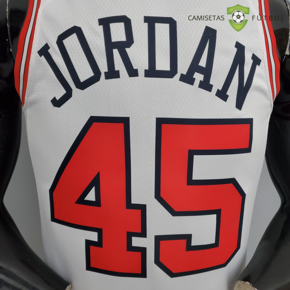 Camiseta Chicago Bulls 21-22 - Michael Jordan 45 Blanco Nba