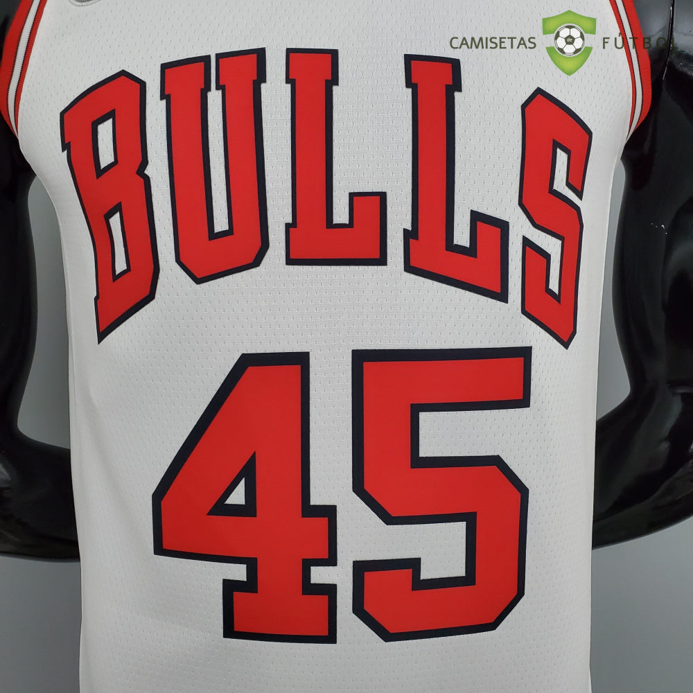 Camiseta Chicago Bulls 21-22 - Michael Jordan 45 Blanco Nba