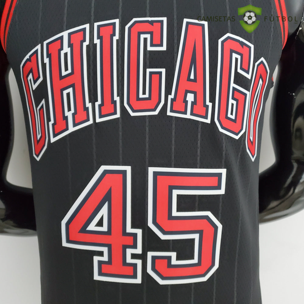 Camiseta Chicago Bulls 21-22 - Michael Jordan 45 Negro Nba