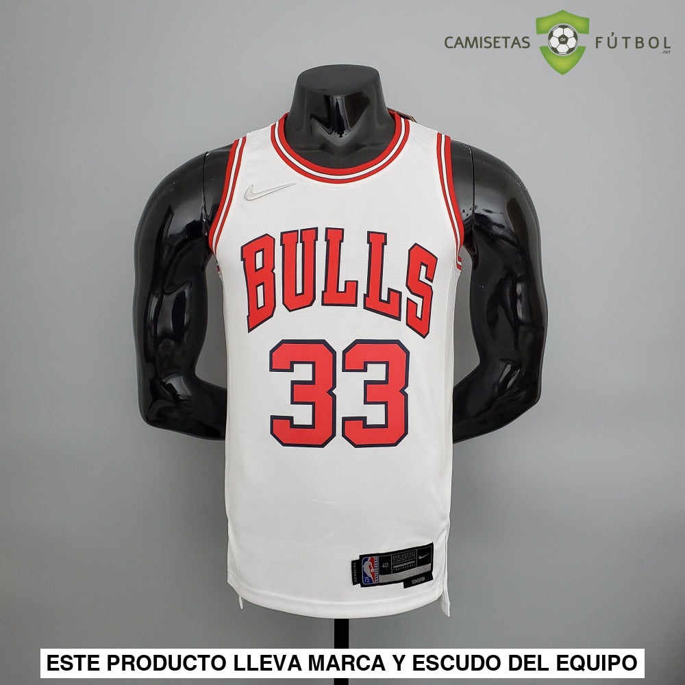 Camiseta Chicago Bulls 21-22 - Scottie Pippen 33 Blanco Nba