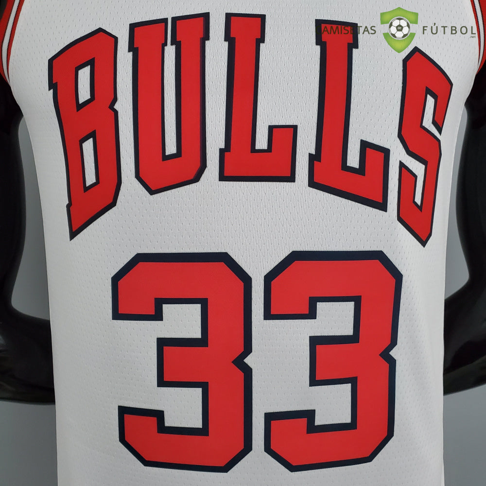 Camiseta Chicago Bulls 21-22 - Scottie Pippen 33 Blanco Nba
