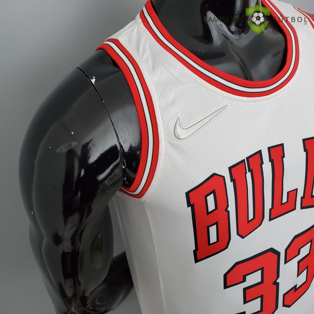 Camiseta Chicago Bulls 21-22 - Scottie Pippen 33 Blanco Nba