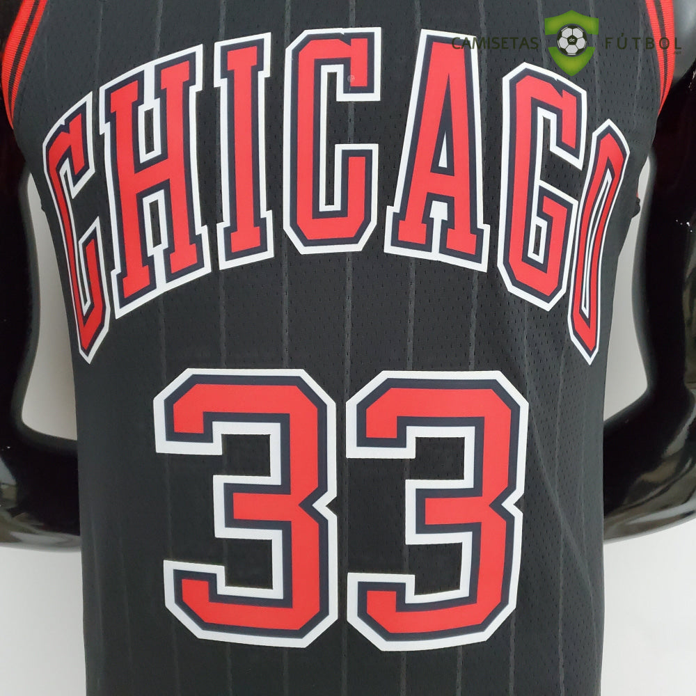 Camiseta Chicago Bulls 21-22 - Scottie Pippen 33 Negro Nba