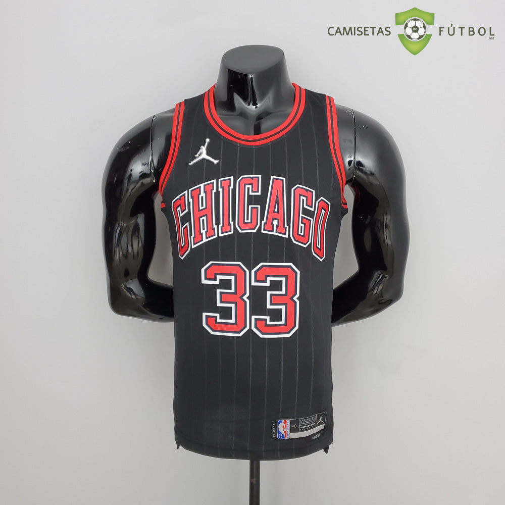 Camiseta Chicago Bulls 21-22 - Scottie Pippen 33 Negro Nba