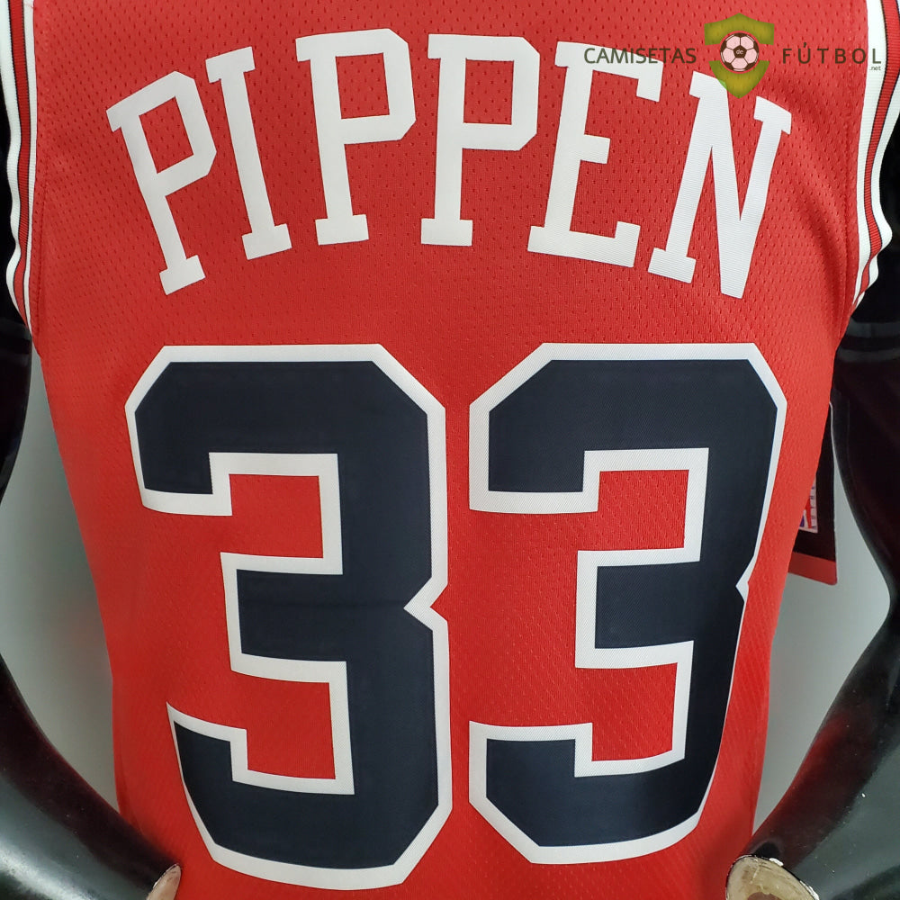 Camiseta Chicago Bulls 21-22 - Scottie Pippen 33 Rojo Nba