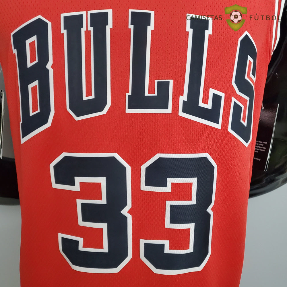 Camiseta Chicago Bulls 21-22 - Scottie Pippen 33 Rojo Nba