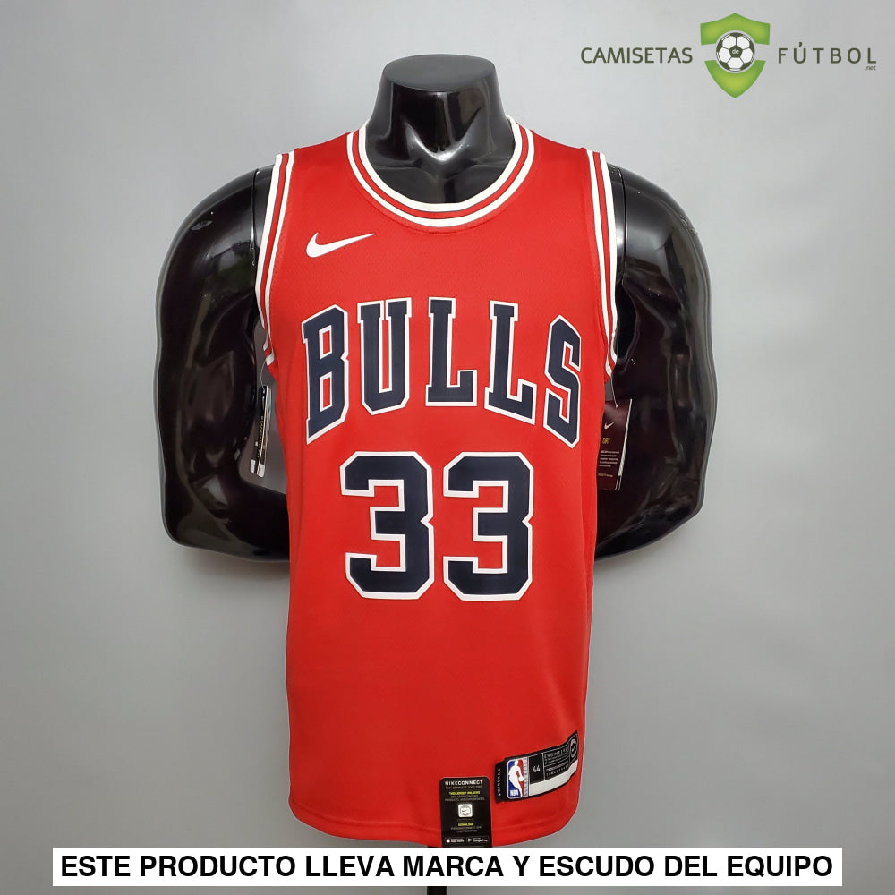 Camiseta Chicago Bulls 21-22 - Scottie Pippen 33 Rojo Nba
