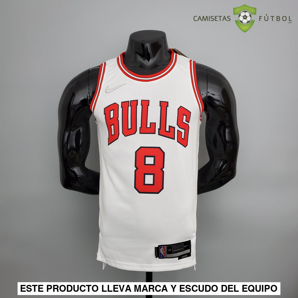 Camiseta Chicago Bulls 21-22 - Zach Lavine 8 Blanco Nba