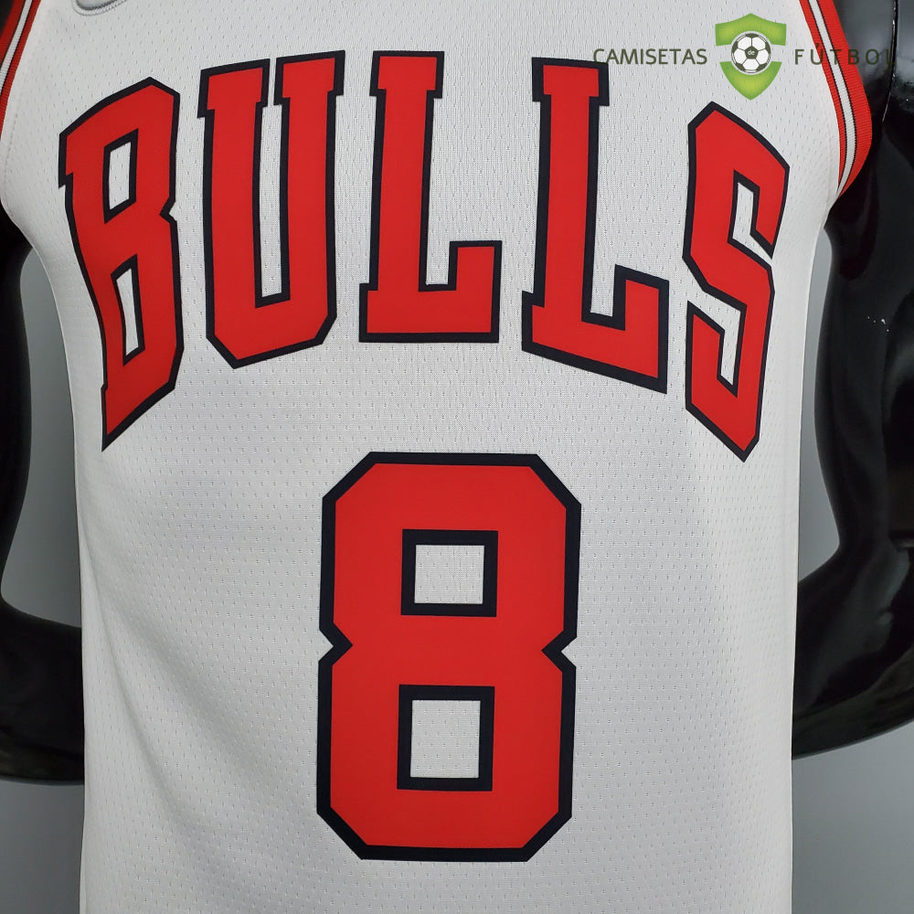 Camiseta Chicago Bulls 21-22 - Zach Lavine 8 Blanco Nba