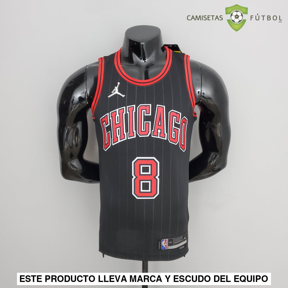 Camiseta Chicago Bulls 21-22 - Zach Lavine 8 Negro Nba