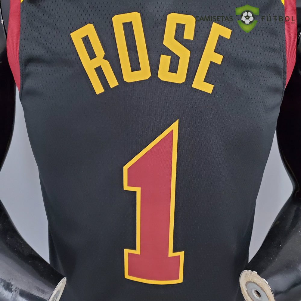 Camiseta Cleveland Cavaliers 21-22 - Derrick Rose 1 Negro Nba