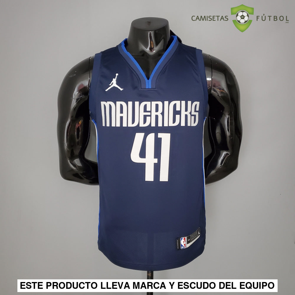 Camiseta Dallas Mavericks 21-22 - Dirk Nowitzki 41 Azul Marino Nba