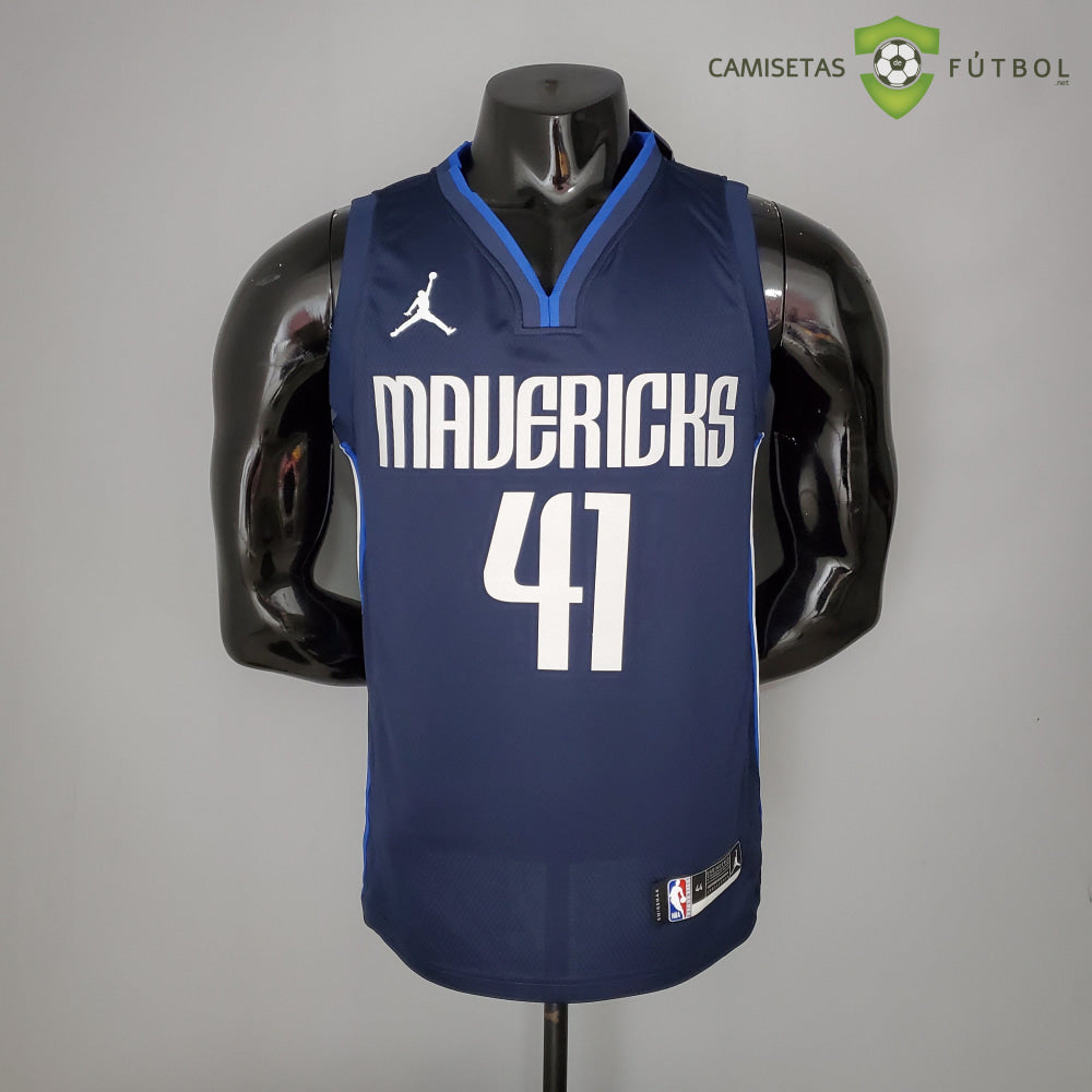 Camiseta Dallas Mavericks 21-22 - Dirk Nowitzki 41 Azul Marino Nba