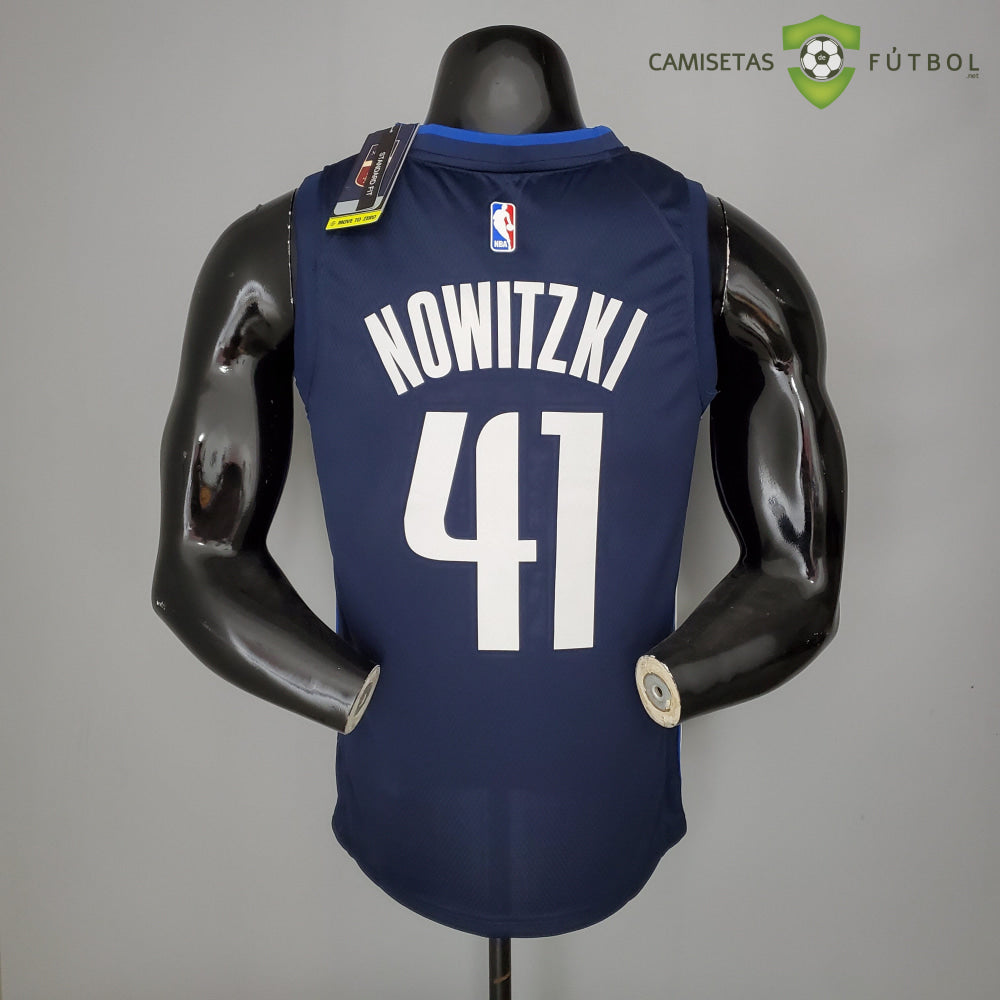 Camiseta Dallas Mavericks 21-22 - Dirk Nowitzki 41 Azul Marino Nba