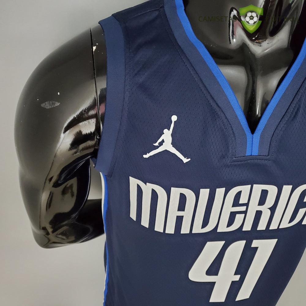 Camiseta Dallas Mavericks 21-22 - Dirk Nowitzki 41 Azul Marino Nba