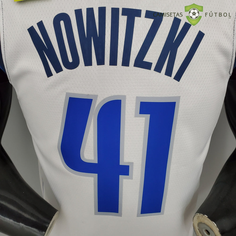 Camiseta Dallas Mavericks 21-22 - Dirk Nowitzki 41 Blanco Nba