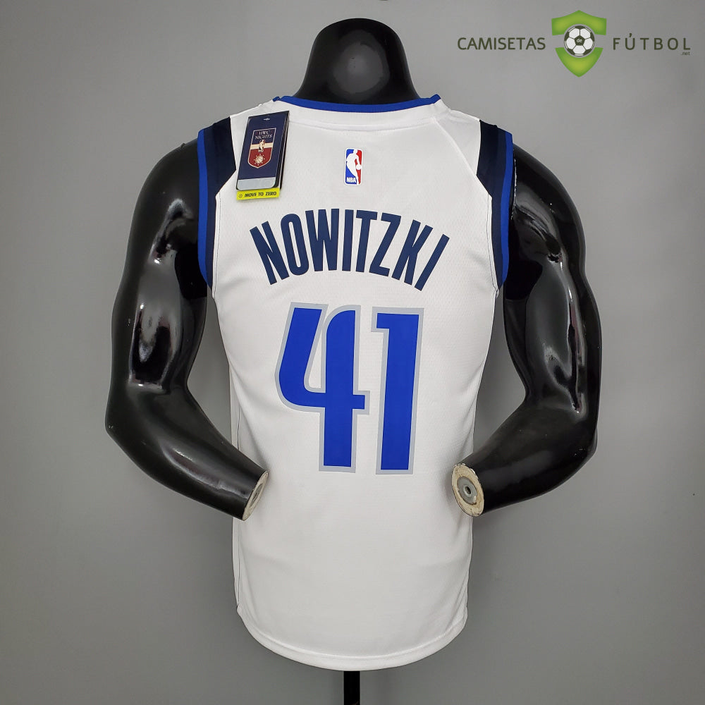 Camiseta Dallas Mavericks 21-22 - Dirk Nowitzki 41 Blanco Nba