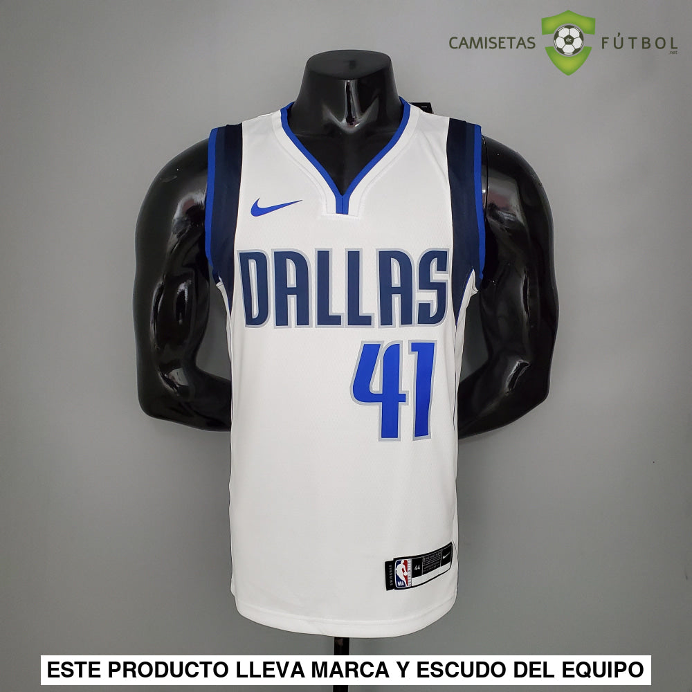 Camiseta Dallas Mavericks 21-22 - Dirk Nowitzki 41 Blanco Nba