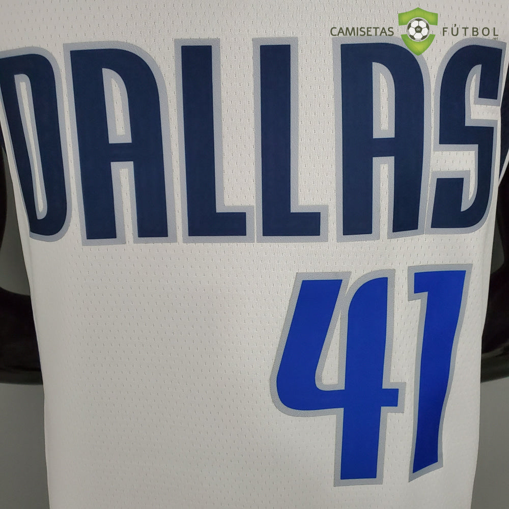 Camiseta Dallas Mavericks 21-22 - Dirk Nowitzki 41 Blanco Nba