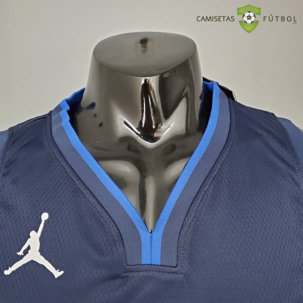 Camiseta Dallas Mavericks 21-22 - Kristaps Porzingis 6 Azul Marino Nba