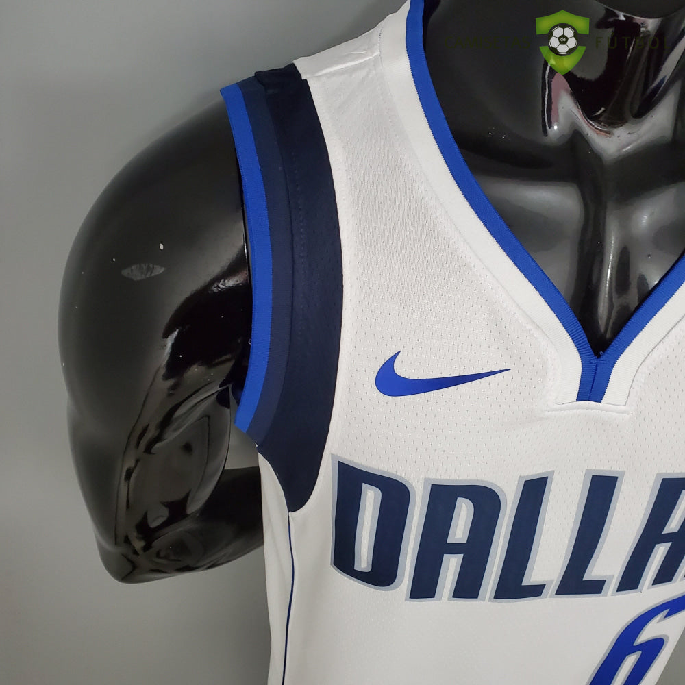 Camiseta Dallas Mavericks 21-22 - Kristaps Porzingis 6 Blanco Nba