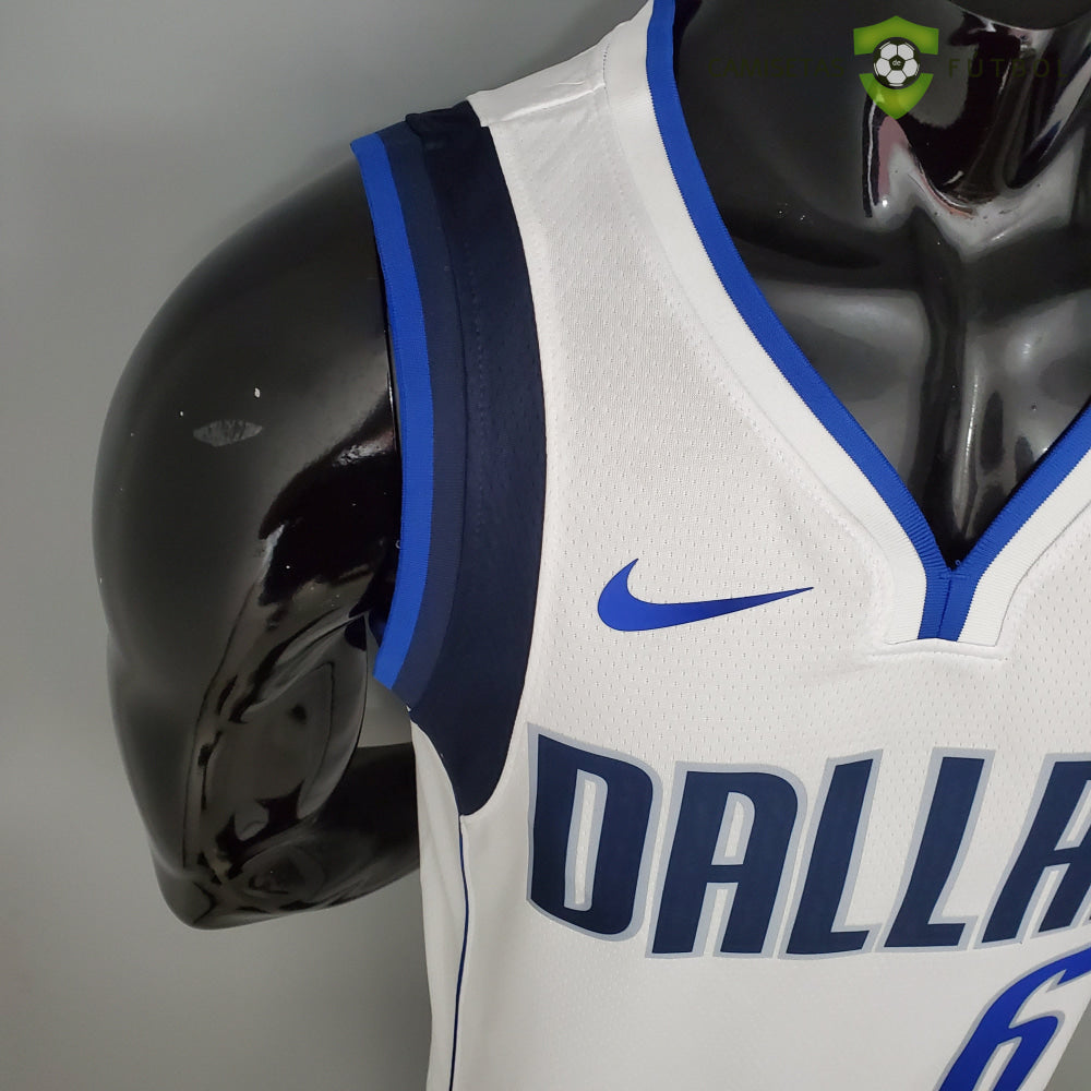 Camiseta Dallas Mavericks 21-22 - Kristaps Porzingis 6 Blanco Nba
