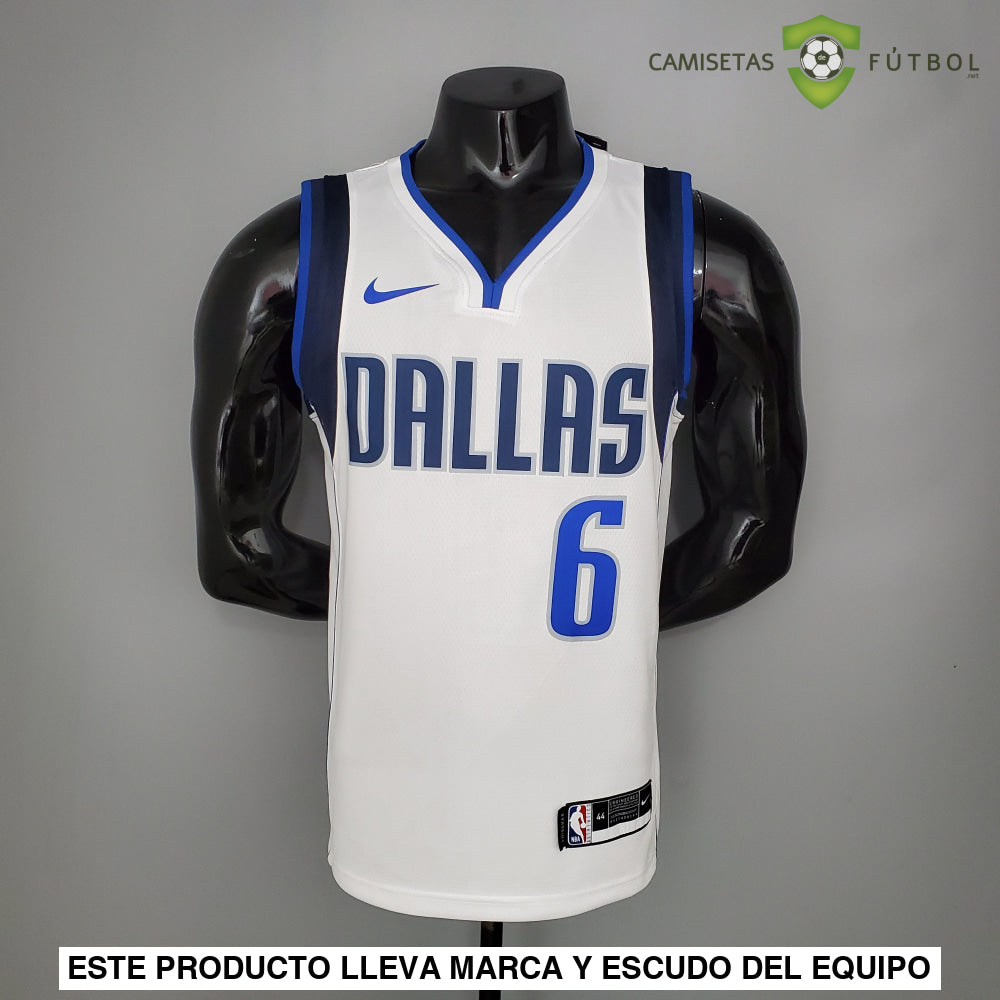 Camiseta Dallas Mavericks 21-22 - Kristaps Porzingis 6 Blanco Nba